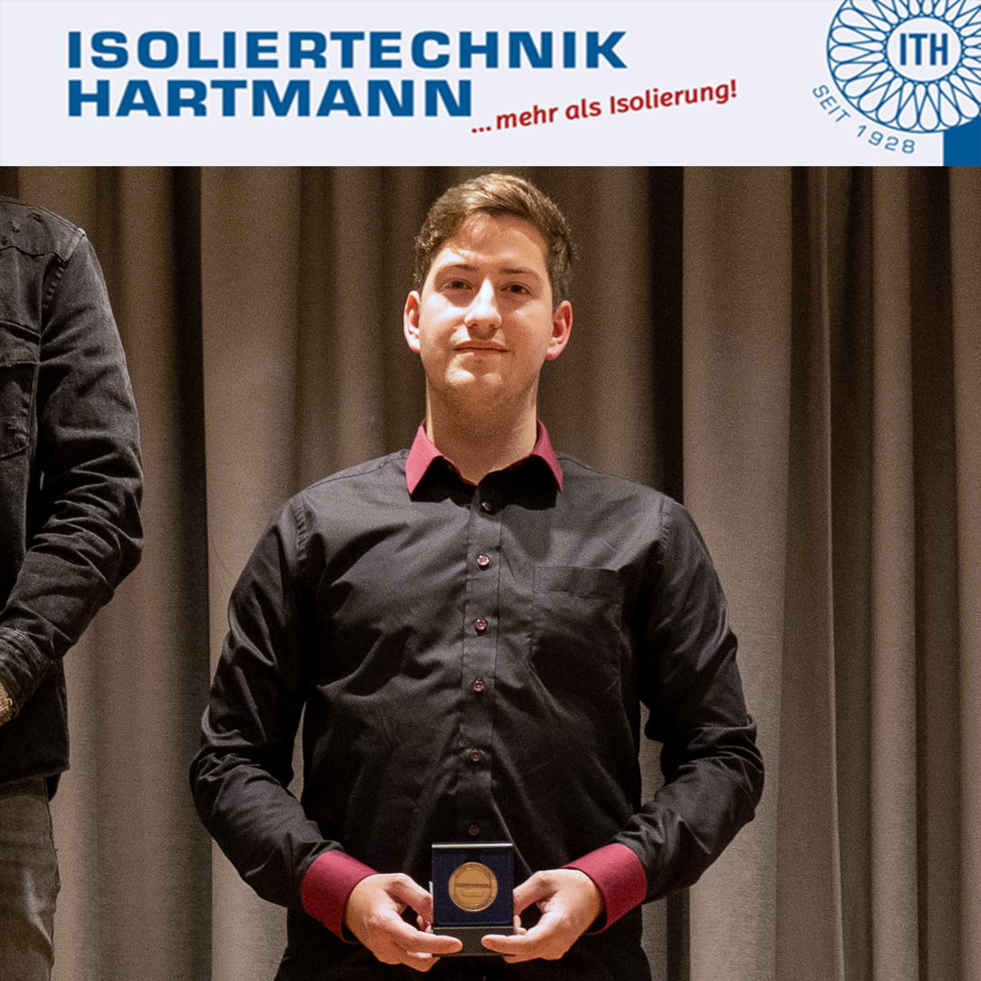 Mitarbeiter von Isoliertechnik Hartmann mit Pokal Deutsche Meisterschaft